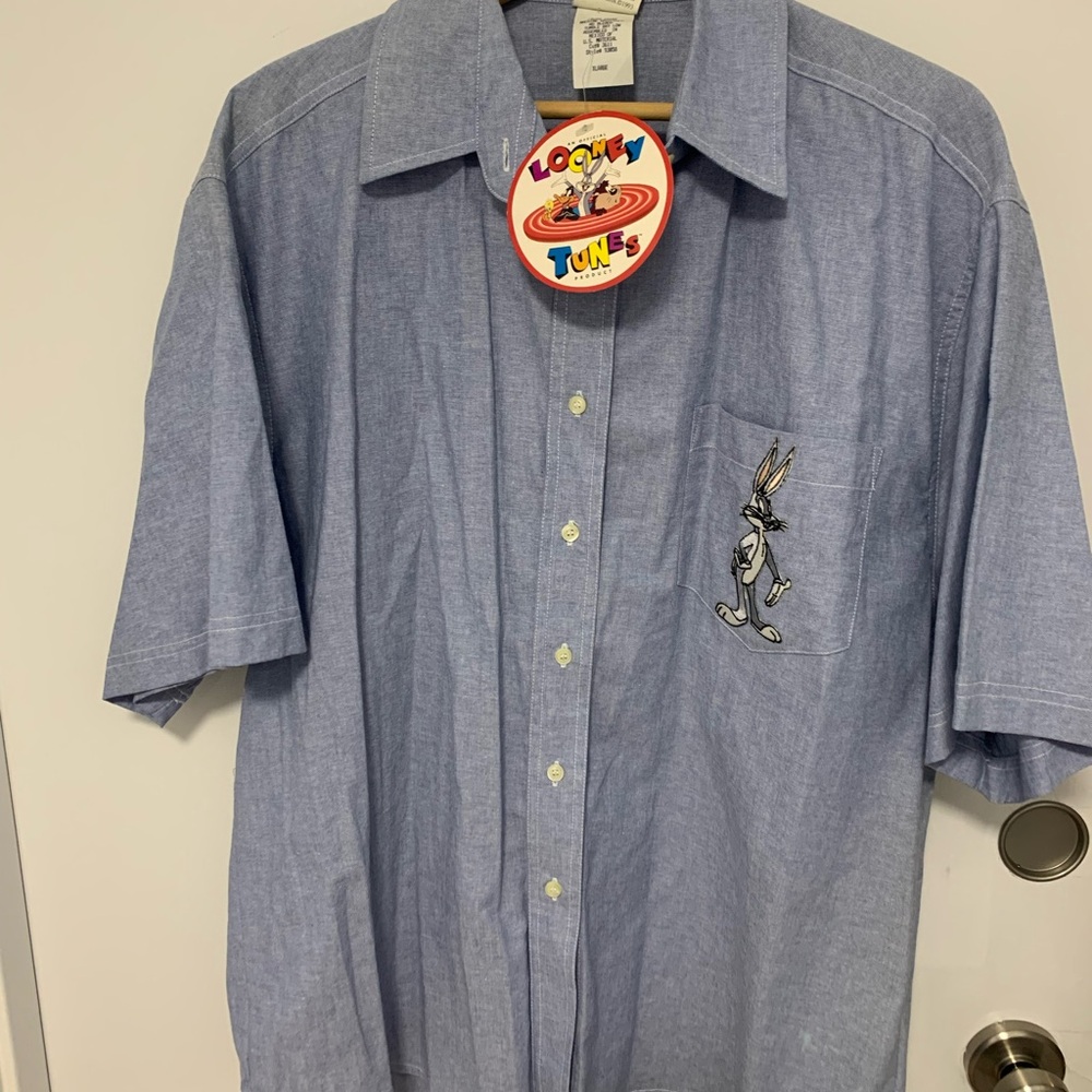 NWT Looney Tunes Blue Men's Shirt XL